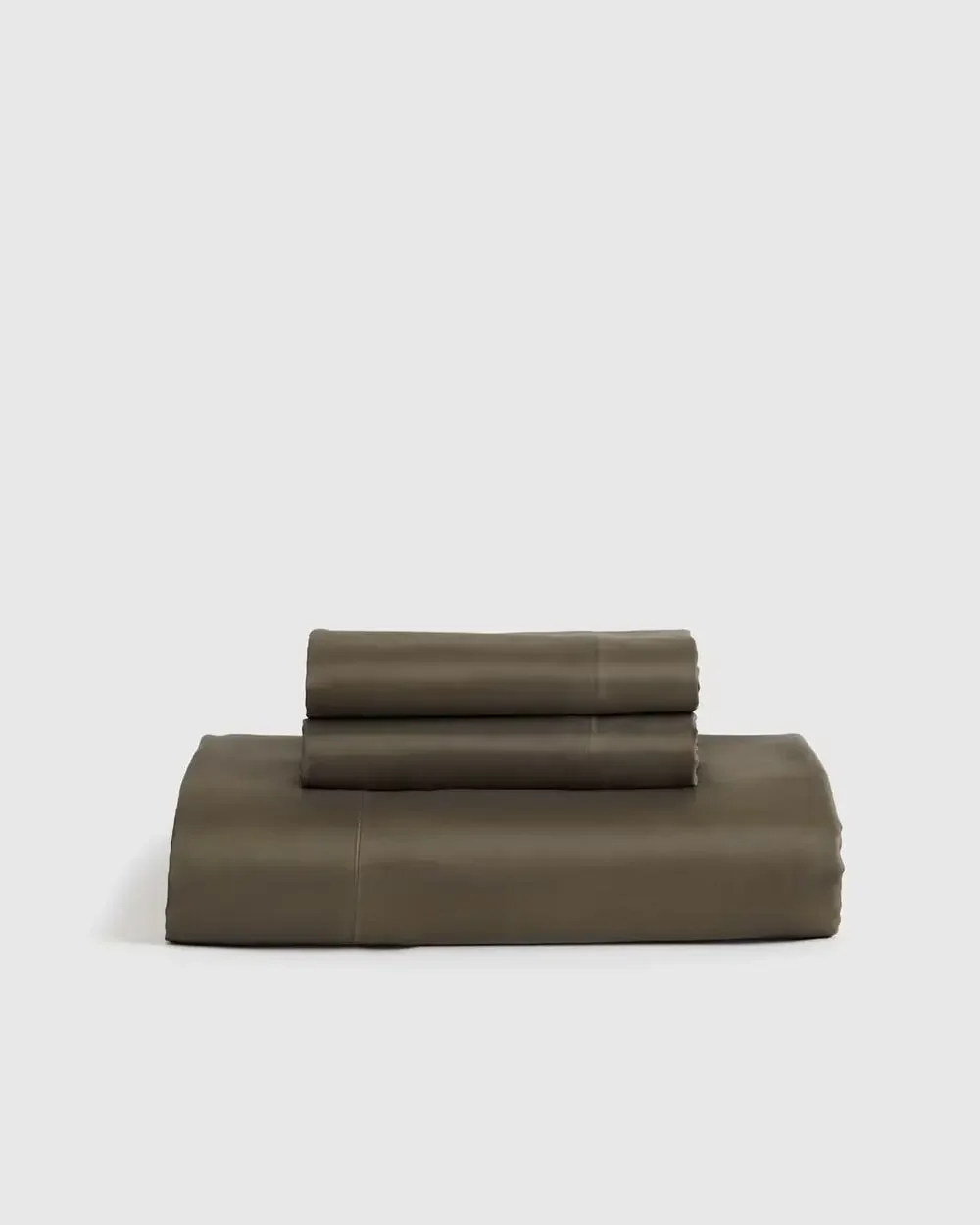 Quince Organic Bamboo Fitted Sheet Set King Dusty Olive NWOT